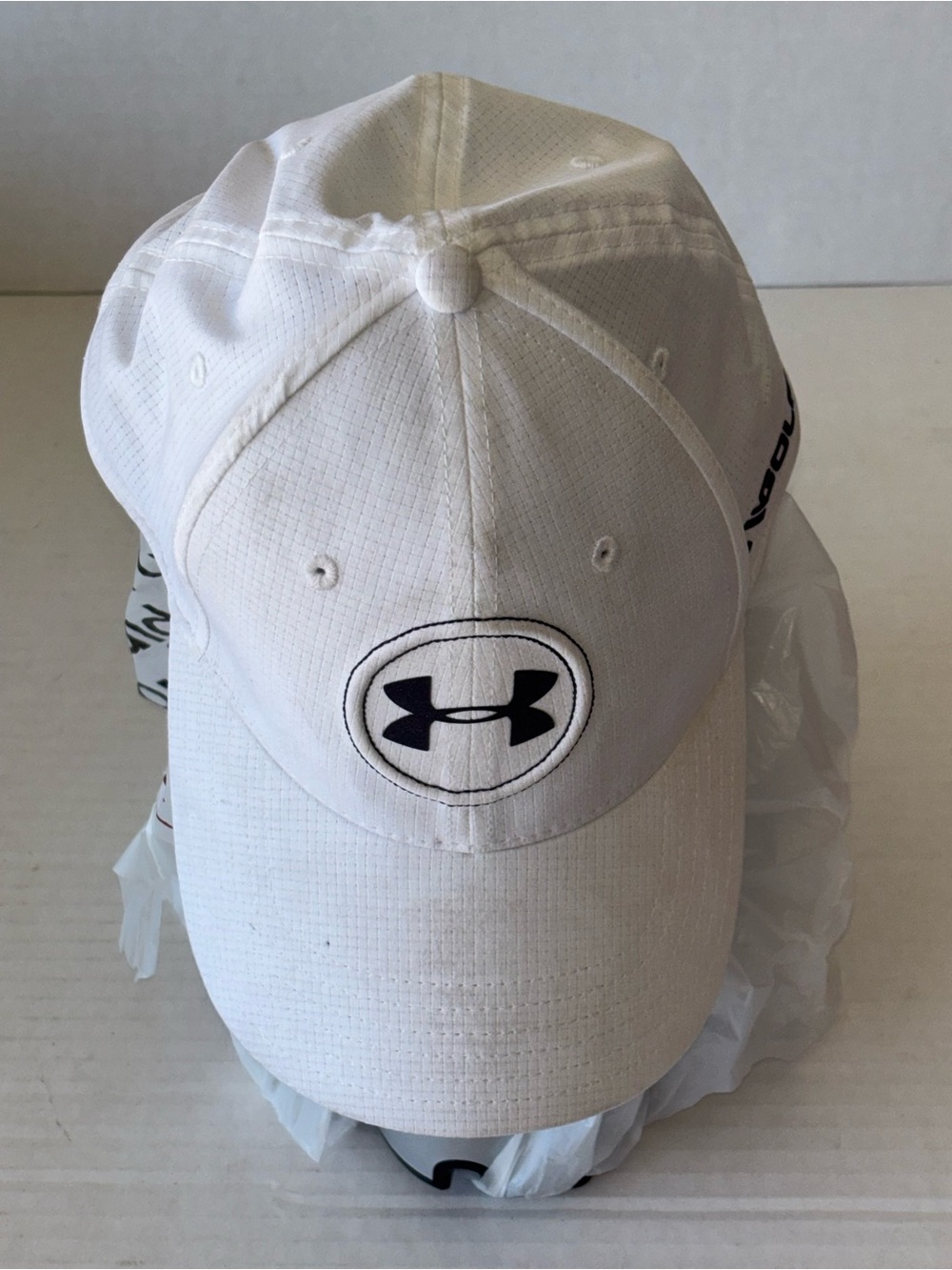 Under Armour Kids White Baseball Cap with Black Logo